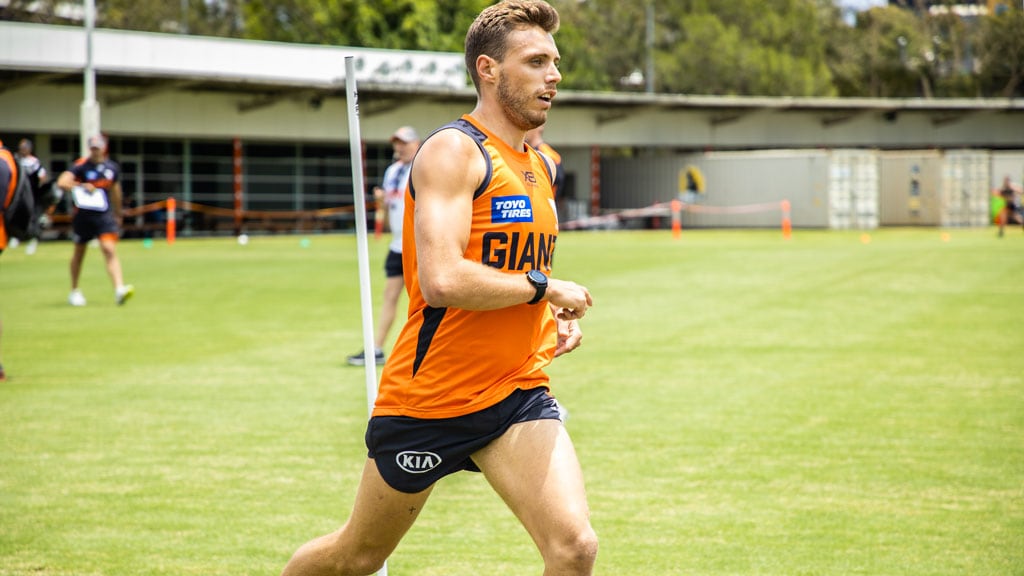 Tommy-Sheridan---Giants-time-trial.jpg Tommy Sheridan dominated the Giants' time trial on Monday. Picture: gwsgiants.com.au - AFL,Game,Update,News,GWS Giants,Tommy Sheridan